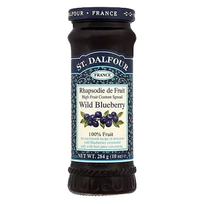 St Dalfour wild blueberry - Blåbær syltetøy 284 g