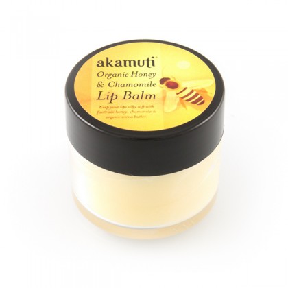 Akamuti Organic Honey and Chamomile Lip Balm, leppebalsam - 15ml