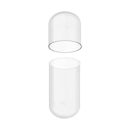 1000 tomme kapsler - Størrelse #1 - ca 250-400mg - I separate poser