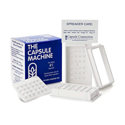 Kapselmaskin størrelse #1 - ca 250-400mg per kapsel