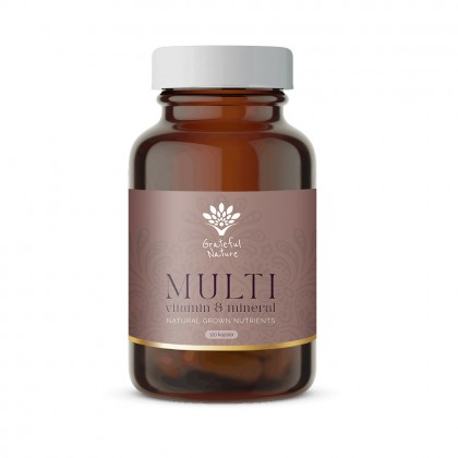 Multi vitamin og mineraler - Natural Grown Nutrition - 120 kapsler