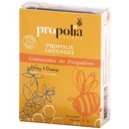 Propolis halspastiller - Honning og appelsin - 45 g