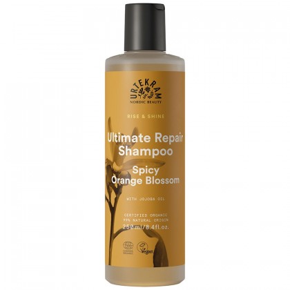 Urtekram sjampo - Rise & Shine Spicy Orange Blossom Ultimate Repair - 250 ml