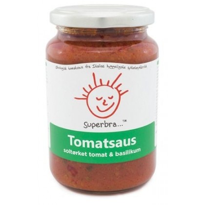 Superbra - Tomatsaus med soltørket tomat og basilikum - 400 g