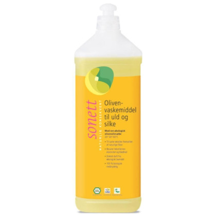 Tøyvaskemiddel - Ulltøy og silke - Oliven - 1 liter - Sonett
