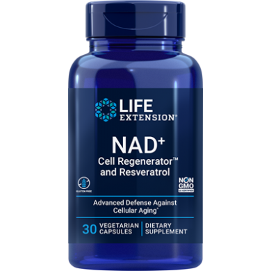 Life Extension NAD+ Cell Regenerator™ and Resveratrol - 30 kapsler
