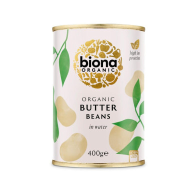 Butter beans - Økologiske Limabønner - Biona - 400 g