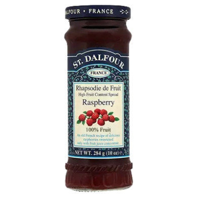 St Dalfour raspberry syltetøy 284 g