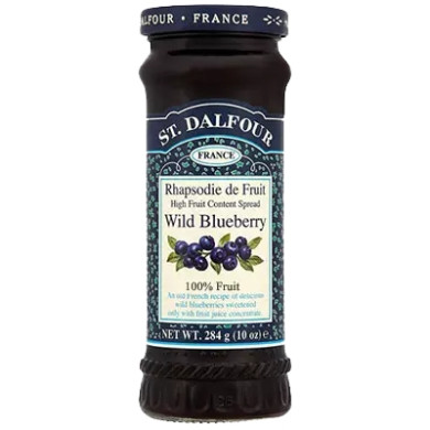 St Dalfour wild blueberry - Blåbær syltetøy 284 g