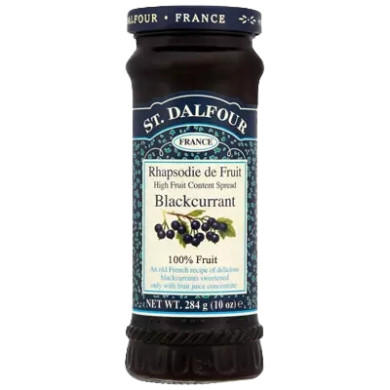 St Dalfour blackcurrant - Solbær syltetøy 284 g