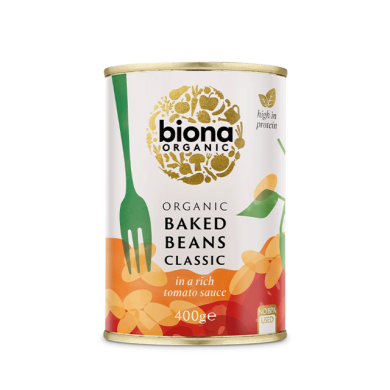 Bakte Bønner i Tomatsaus - Biona - 400g