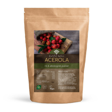 Acerola pulver - Økologisk - ca 13% vitamin C - 250 g