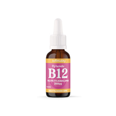 Flytende høydose B12 - med metylkobalamin - 30ml - 2000ug