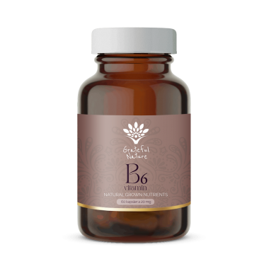 B6 vitamin - Natural Grown Nutrients - 60 kapsler for 1-2 mnd