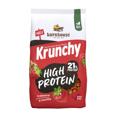 Økologisk Frokostblanding - Granola-Musli - Krunchy High Protein - 450 g