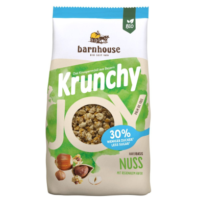 Økologisk Frokostblanding - Granola-Musli - Krunchy Joy Nuts - 375 g