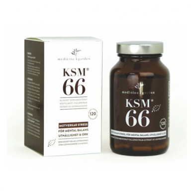 Ashwagandha - Økologisk - 120 Kapsler - KSM66