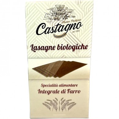 Castagno Lasagneplater av spelt - 500 g