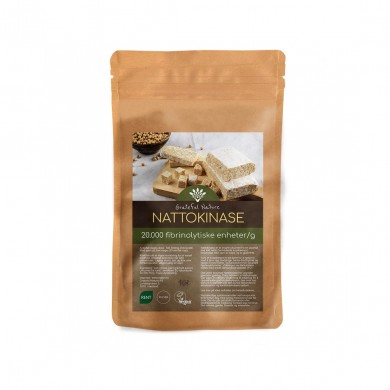 Nattokinase 20.000 FU/g - Hjerte & Kar tilskudd - Pulver - 70g