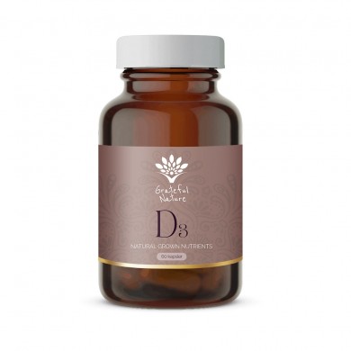 Vitamin D3 (2,000 iu) - Natural Grown Nutrients - 60 Kapsler for 1-2 mnd