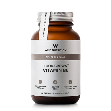 Wild Nutrition - Vitamin B6 - 60 kapsler