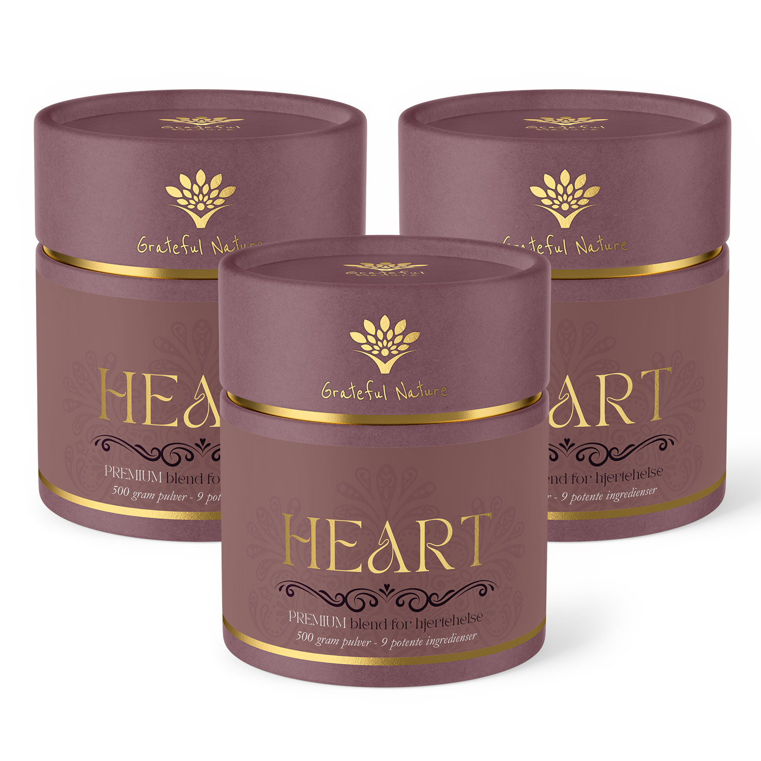 Abonnement 3 mnd - Heart - LIGHT Hjertehelse blend - 300 gram pulver